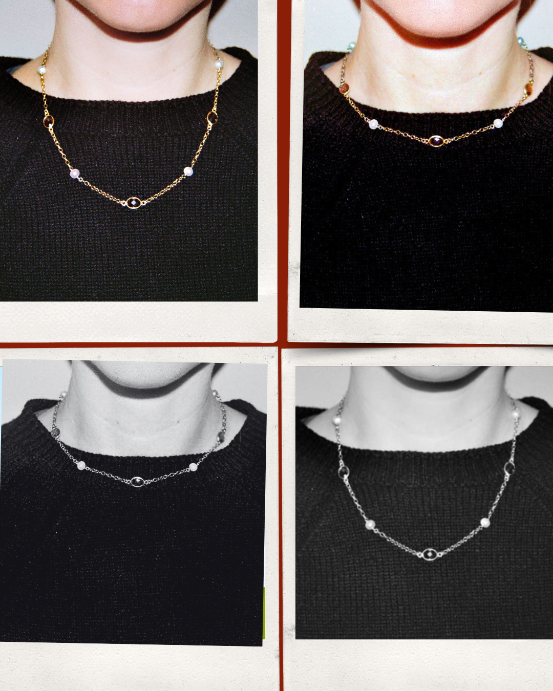 Dusklight Necklace in Silver