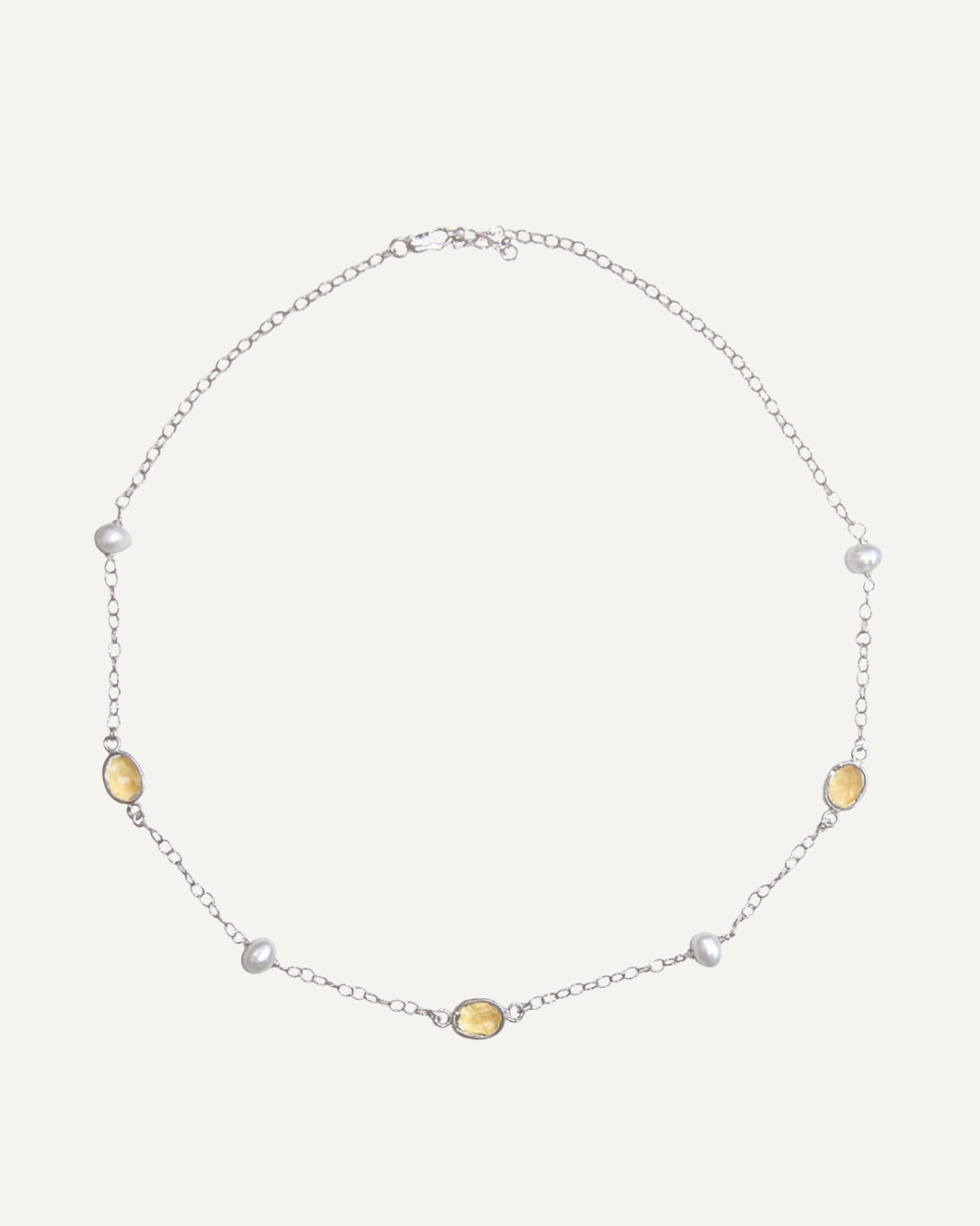 Solar Halo Necklace in Silver